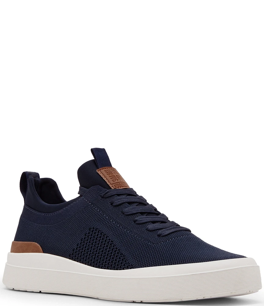 Steve Madden Men's Odyssee Perforated Knit Lace Up Sneakers