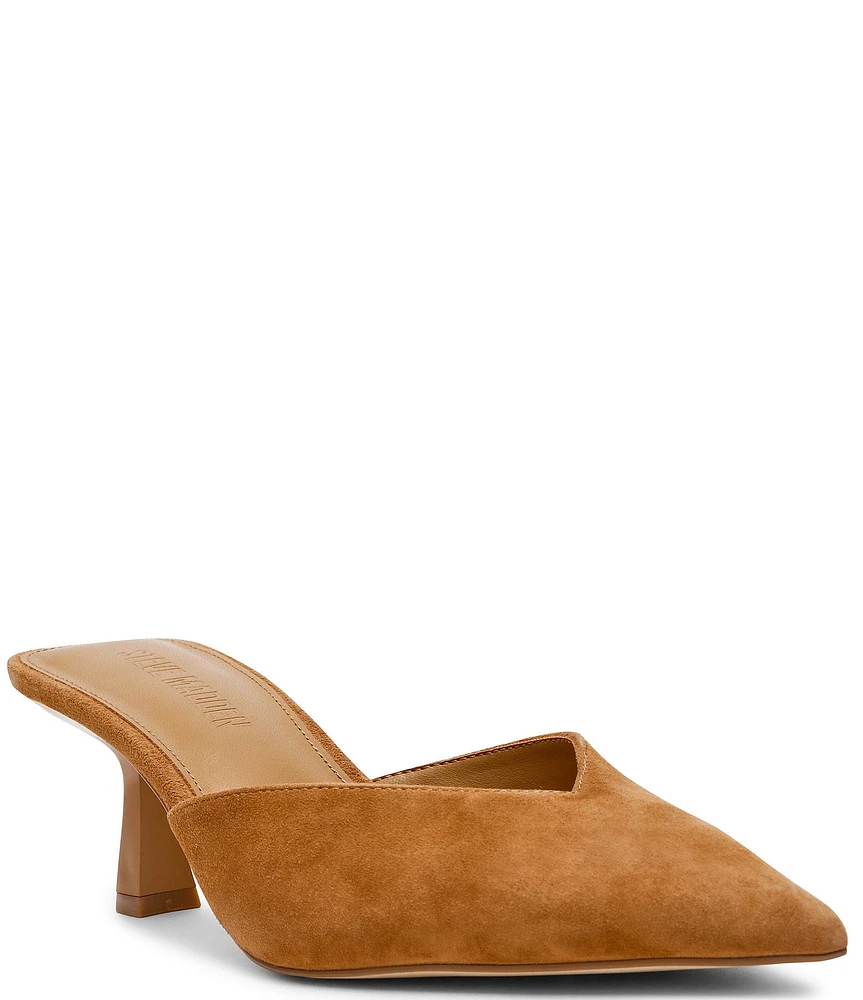 Steve Madden Mod Suede Dress Mules