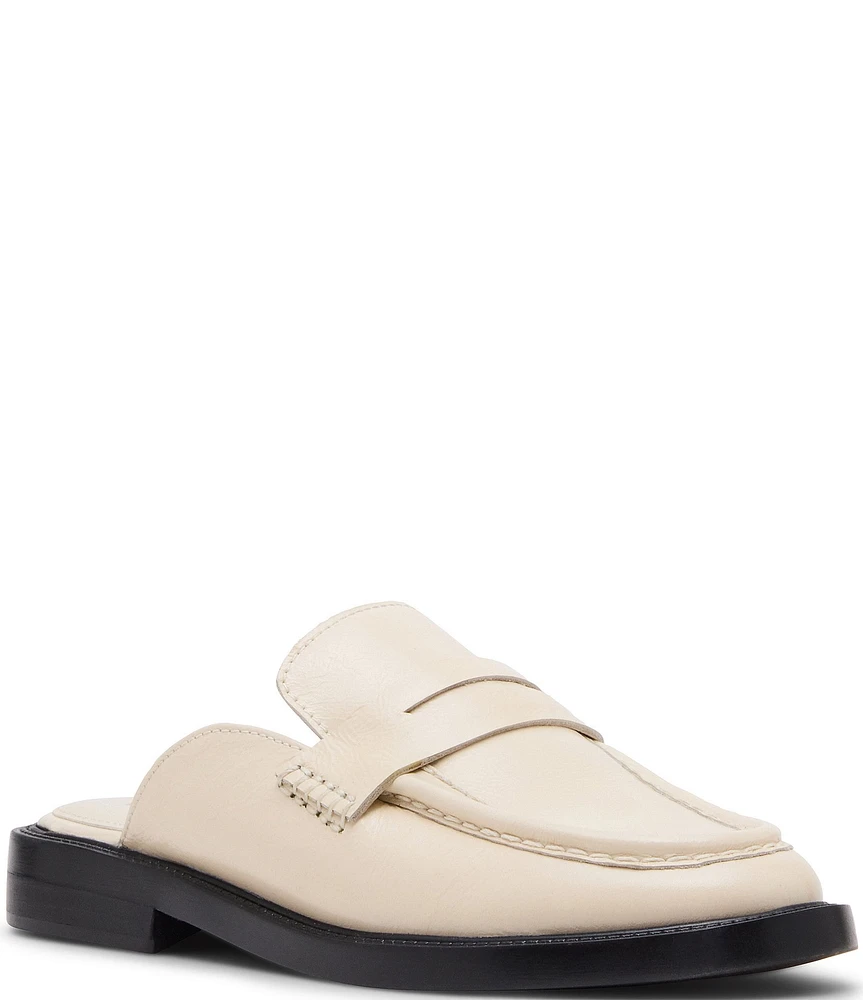 Steve Madden Mulberry Leather Penny Loafer Mules