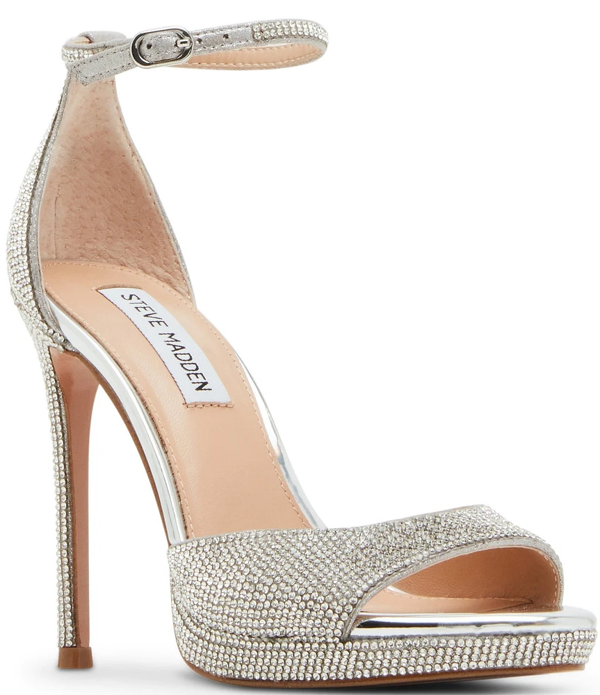 Steve Madden Wiley-R Rhinestone Stiletto Dress Sandals