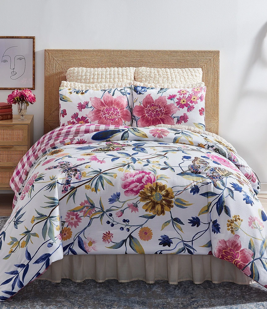 Studio D Ambrosia Printed Floral Reversible Comforter Mini Set