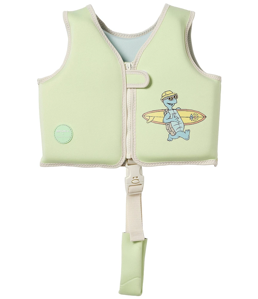 Sunnylife x Rip Curl Little Kids Shred Turtle Aqua Swim Vest