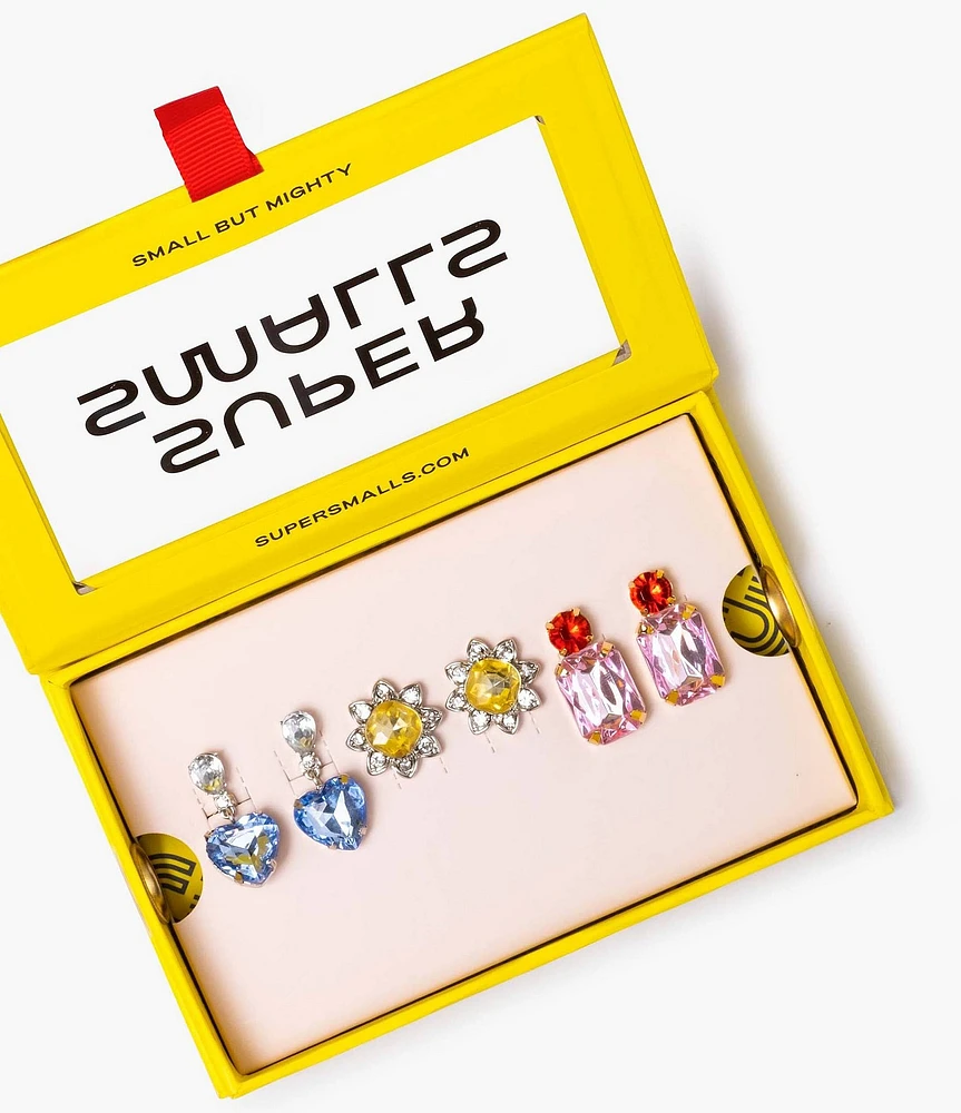 Super Smalls Dinner & A Movie Clip On Earring Set