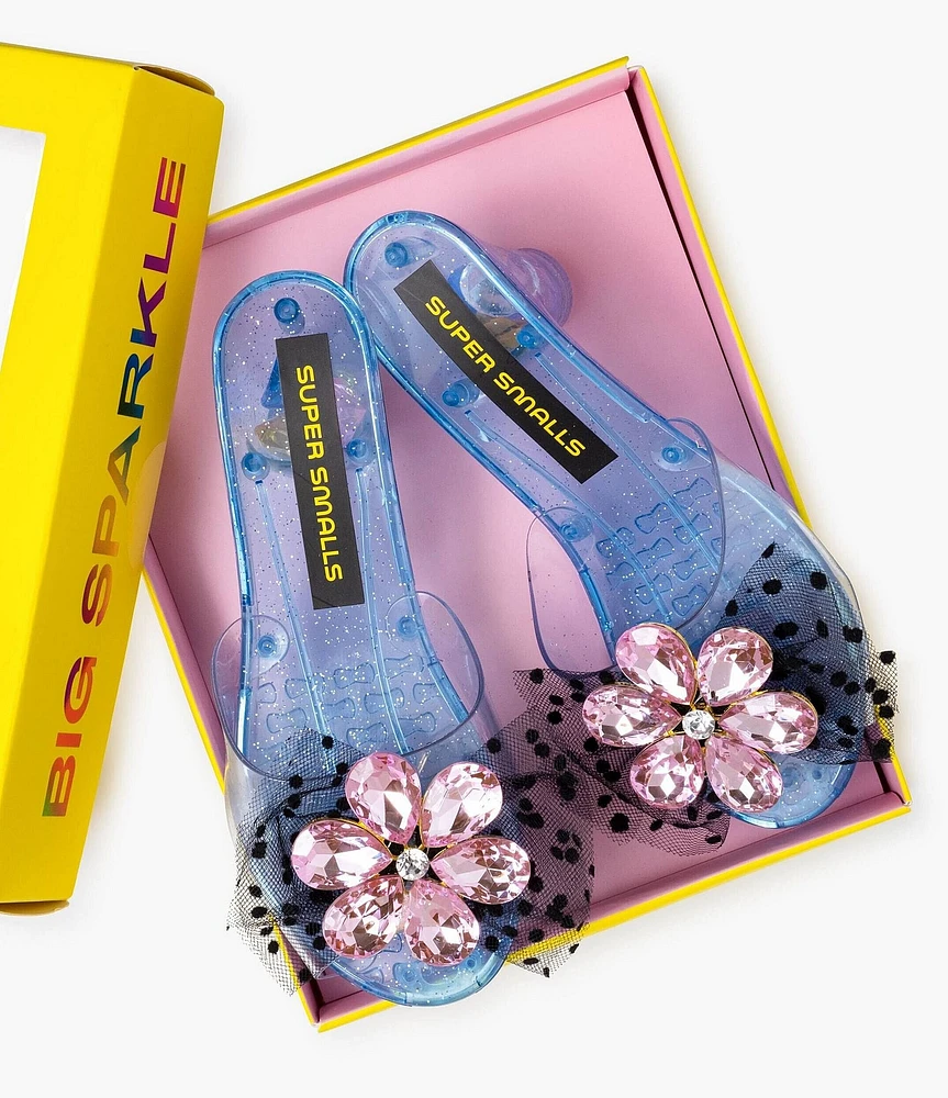 Super Smalls Opening Night Jeweled Flower Play Dress-Up Shoes
