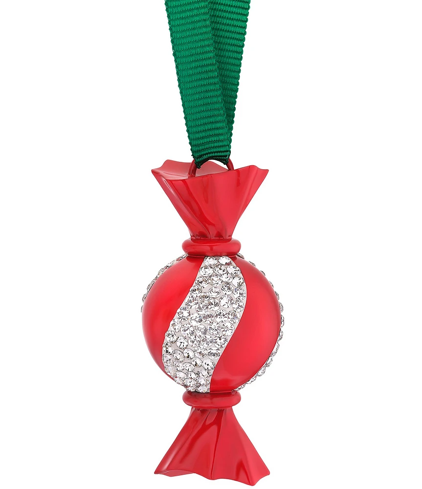 Swarovski Crystal Holiday Cheers Dulcis Round Candy Ornament