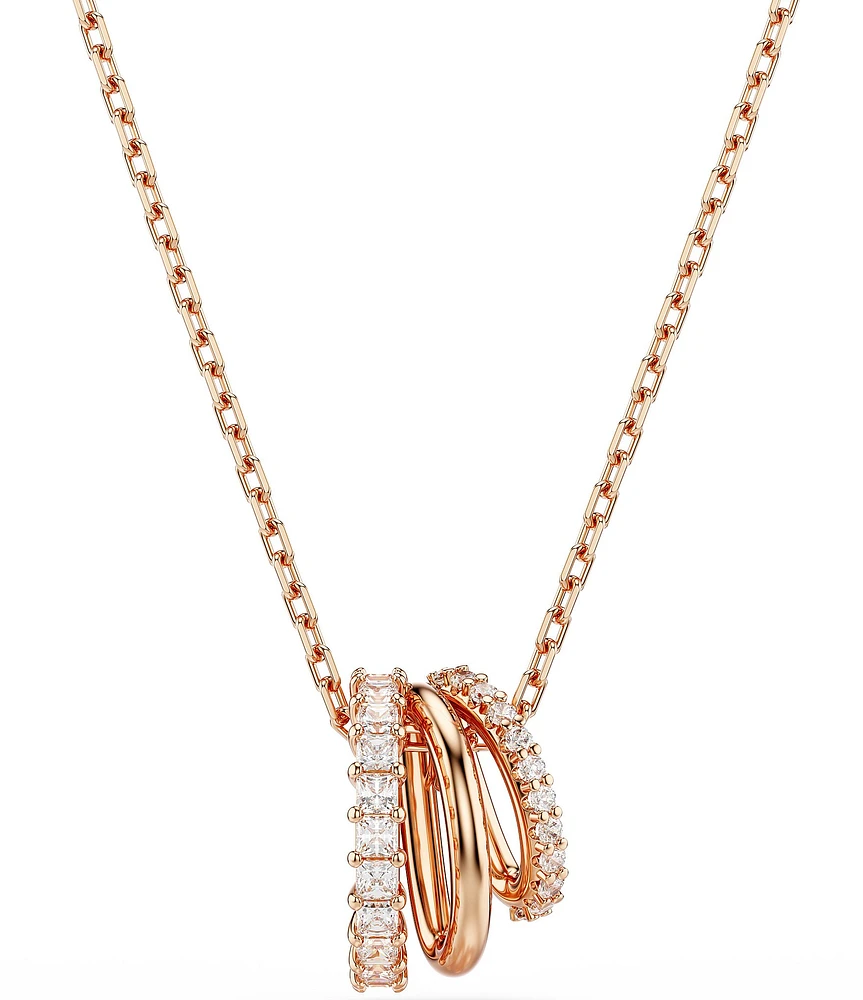 Swarovski Hyperbola Mixed Cut Short Pendant Necklace