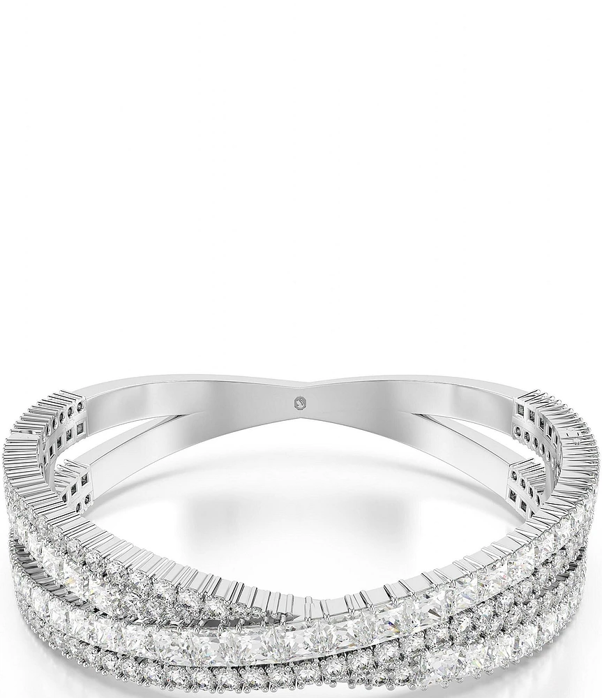 Swarovski Hyperbola Mixed Cut Stone Crystal Bangle Bracelet