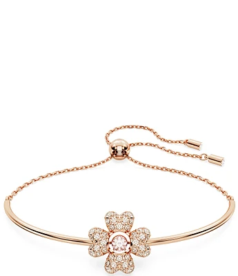 Swarovski Idyllia Crystal Clover Adjustable Slider Bracelet