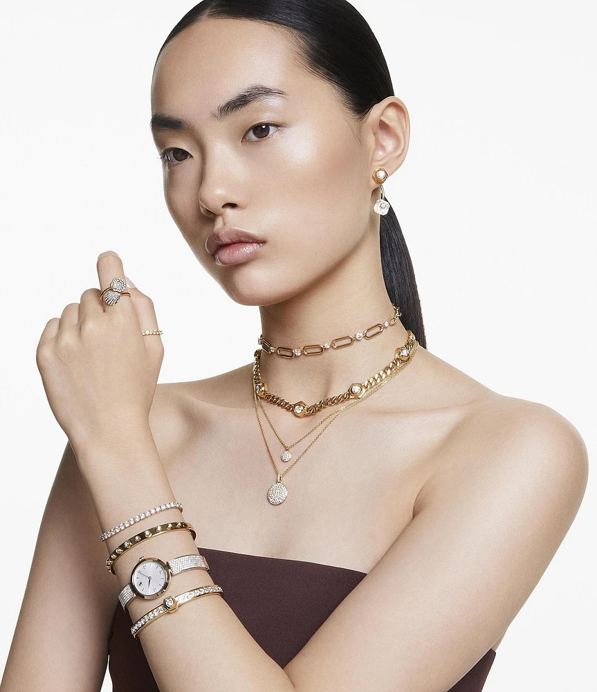 Swarovski Idyllia Shell Novelty Crystal Pearl Band Ring