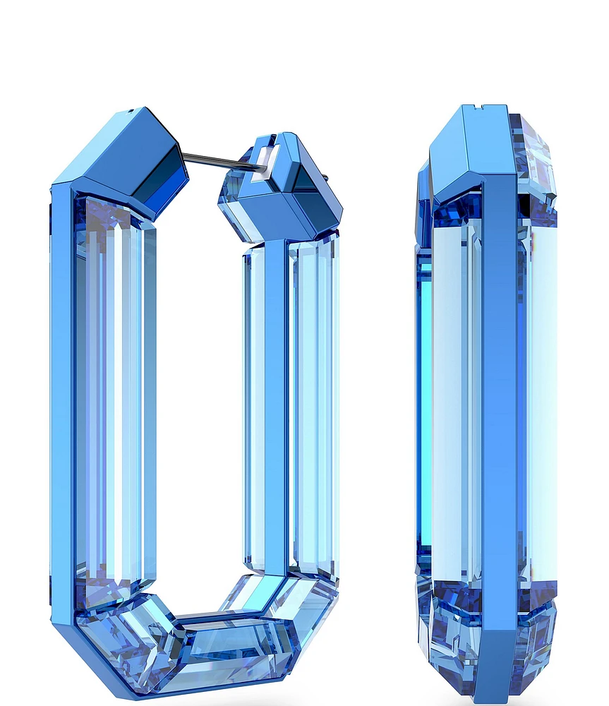 Swarovski Lucent Crystal Hoop Earrings