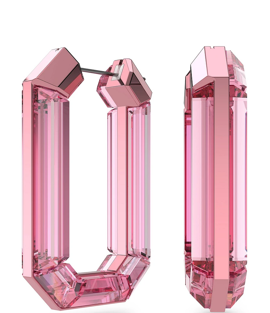 Swarovski Lucent Crystal Hoop Earrings