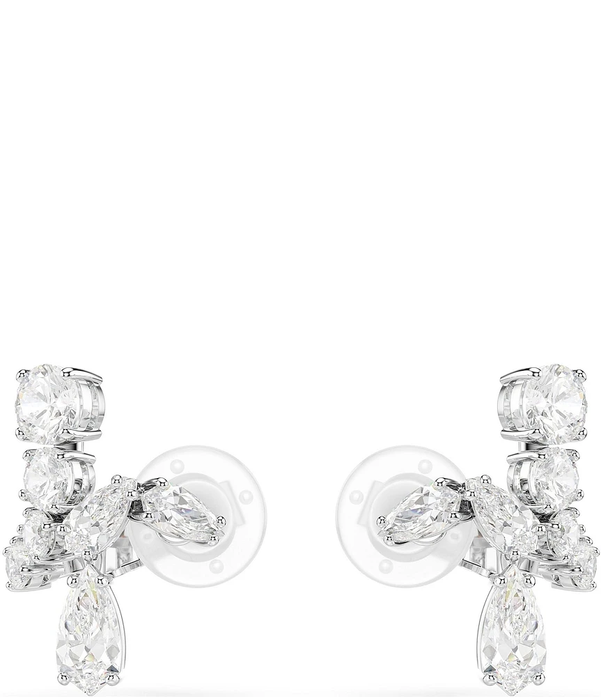 Swarovski Matrix Mixed Cut Clip Stud Earrings