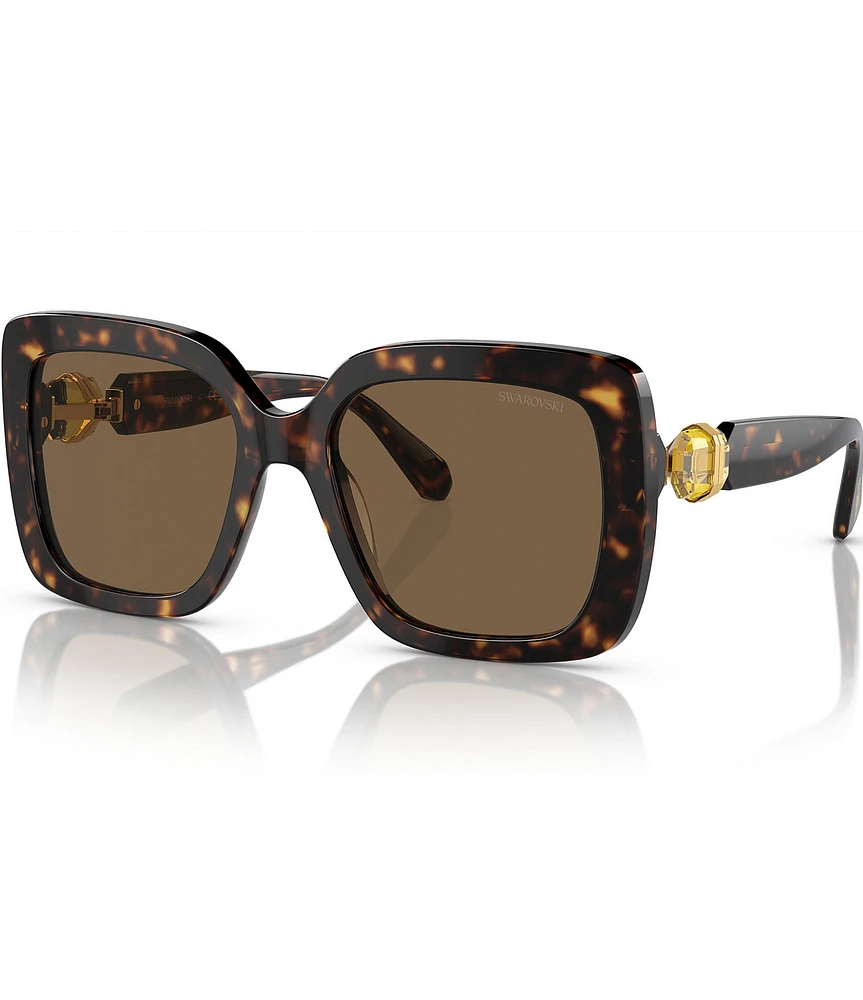 Swarovski Women's SK6001 55mm Tortoise Square Sunglasses