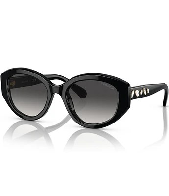 Swarovski SK6005 53mm Crystal Cat Eye Sunglasses