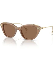Swarovski SK6010 53mm Jeweled Cat Eye Sunglasses