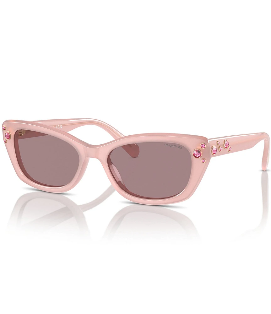 Swarovski SK6019F 54mm Rhinestoned Cat Eye Sunglasses