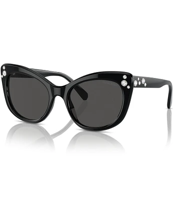 Swarovski SK6020 55mm Jeweled Cat Eye Sunglasses
