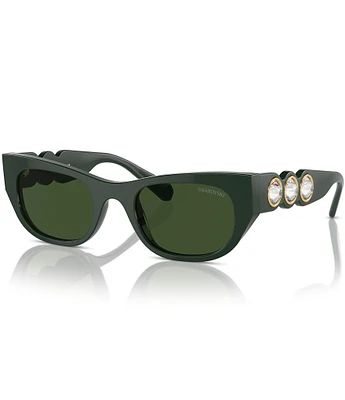 Swarovski SK6022F 53mm Jeweled Cat Eye Sunglasses