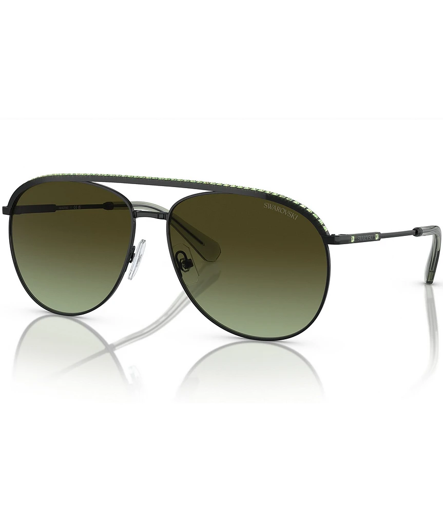 Swarovski SK7005 61mm Gradient Lens Aviator Sunglasses