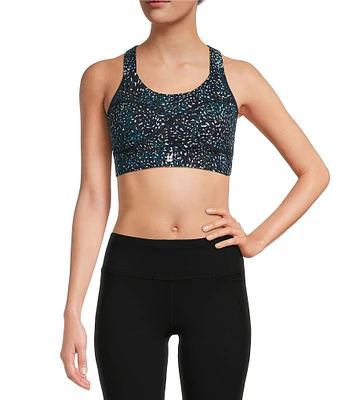 Sweaty Betty Printed Power Medium Support Racerback Sport Bra