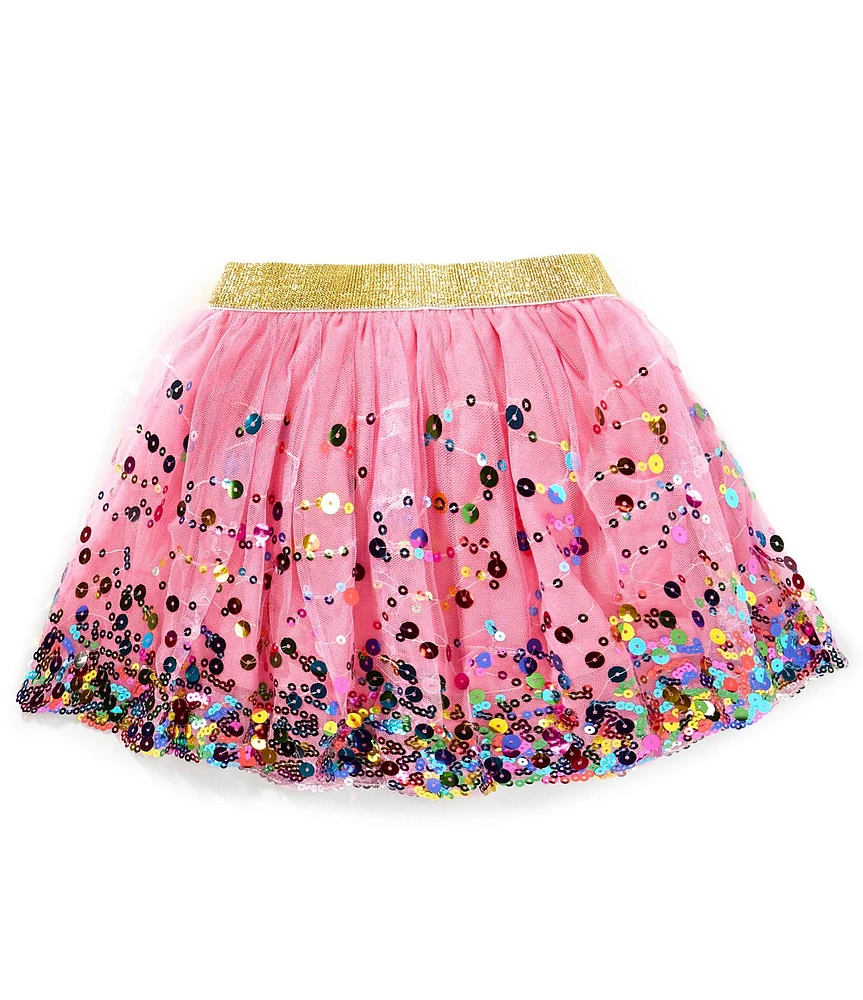 Sweet Wink Little/Big Girls Sequin-Embellished Confetti Tutu Skirt