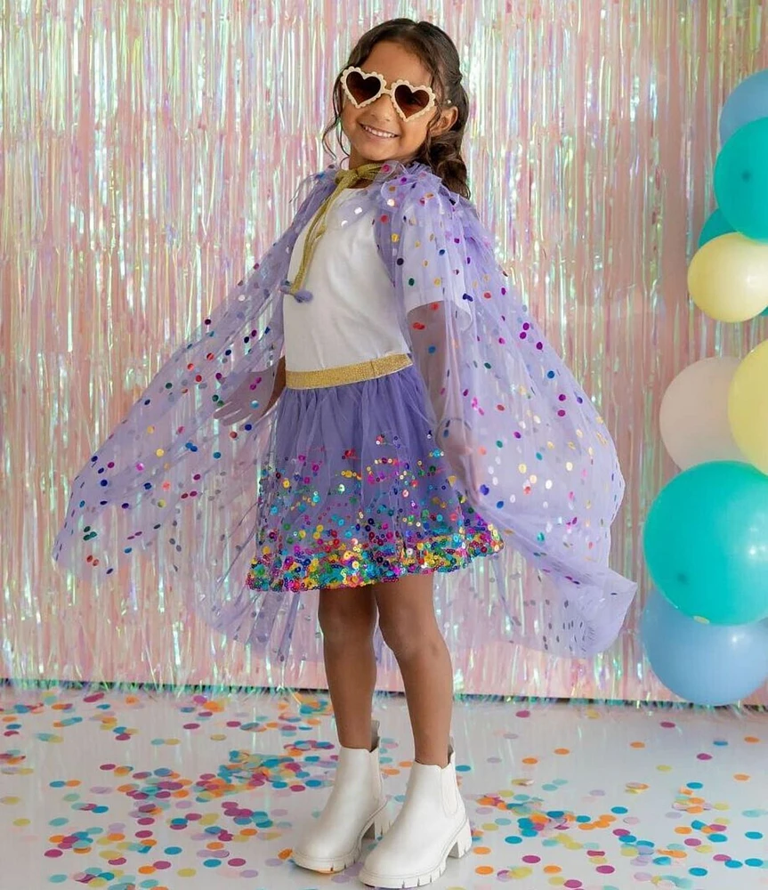 Sweet Wink Little/Big Girls Sequin-Embellished Confetti Tutu Skirt
