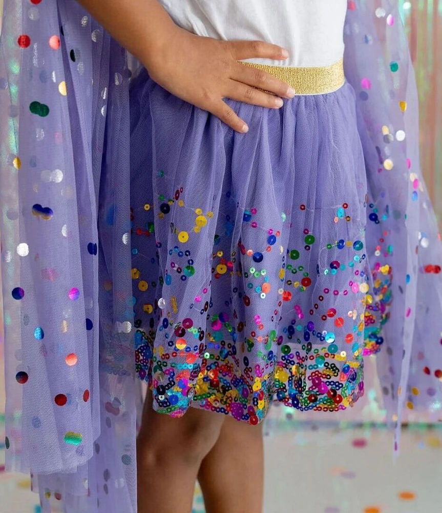 Sweet Wink Little/Big Girls Sequin-Embellished Confetti Tutu Skirt