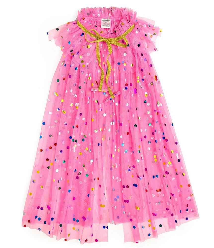 Sweet Wink Raspberry Confetti Dress-Up Cape