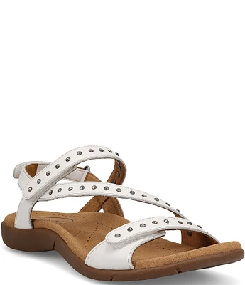 Taos Footwear Dazzle Studded Leather Sandals