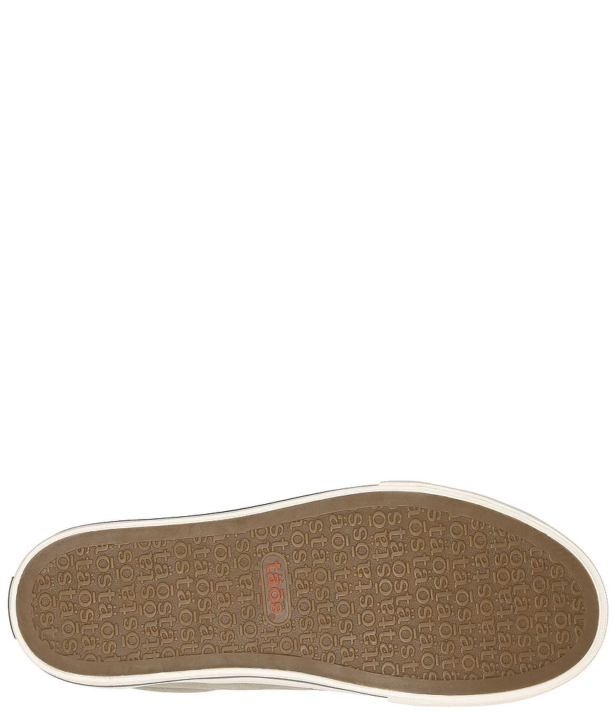 Taos Footwear Z-Soul Canvas Zip Detail Sneakers