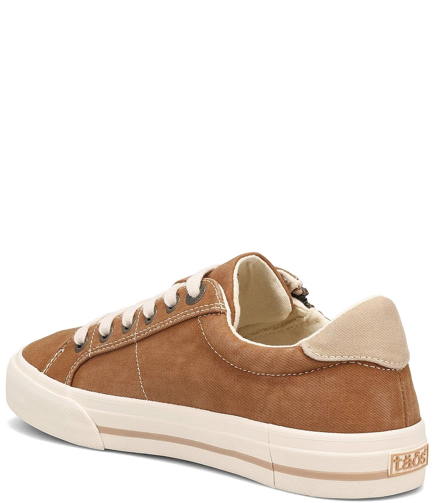 Taos Footwear Z-Soul Canvas Zip Detail Sneakers