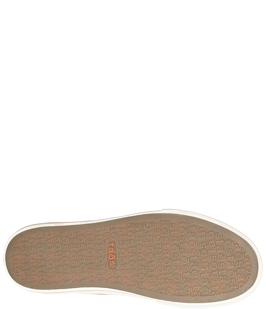 Taos Footwear Z-Soul Canvas Zip Detail Sneakers