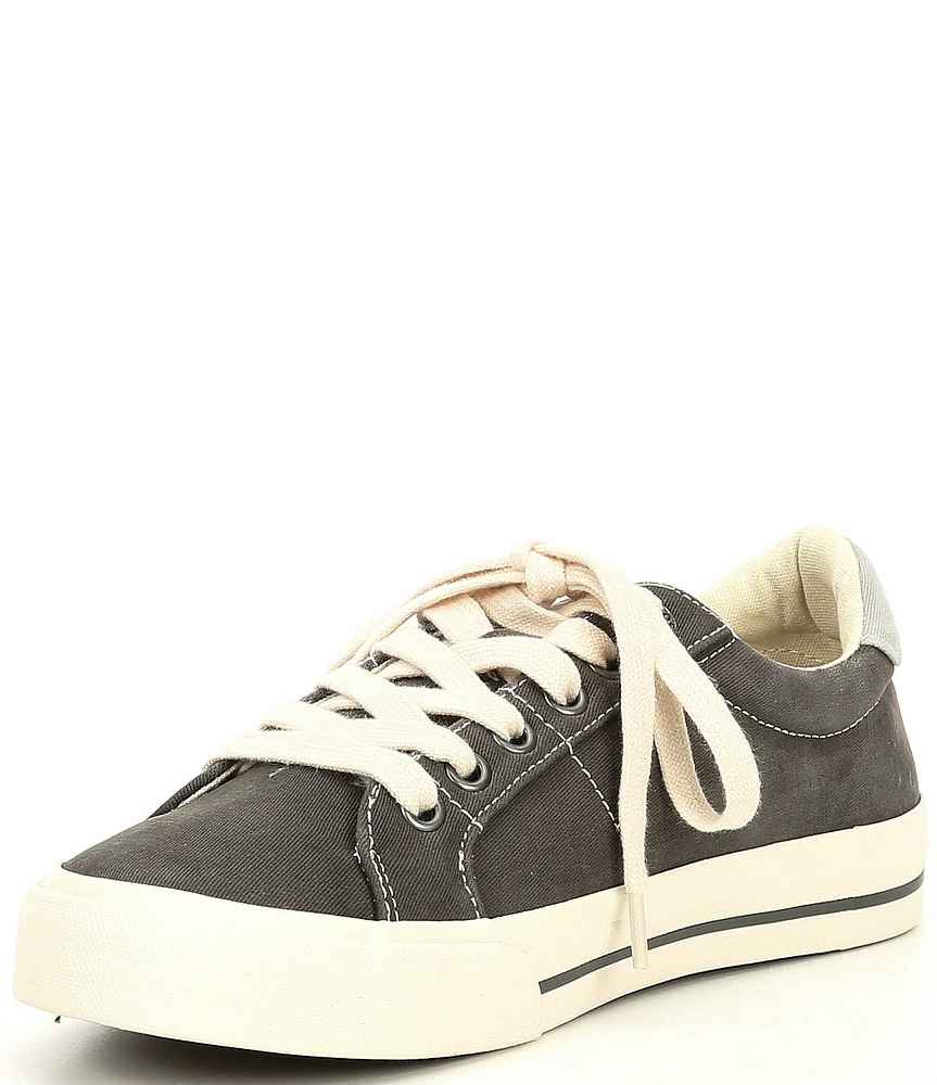 Taos Footwear Z-Soul Canvas Zip Detail Sneakers