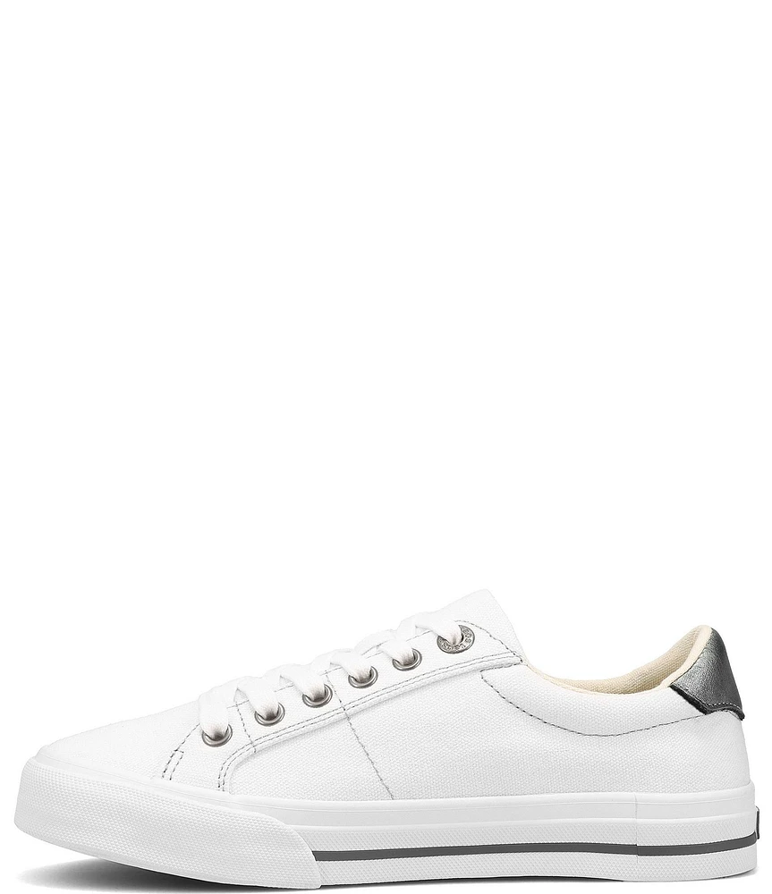Taos Footwear Z-Soul Canvas Zip Detail Sneakers