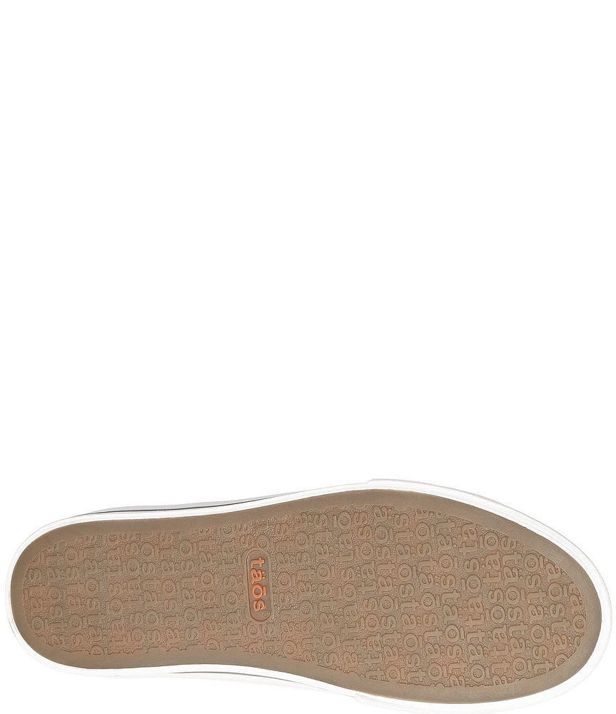 Taos Footwear Z-Soul Canvas Zip Detail Sneakers