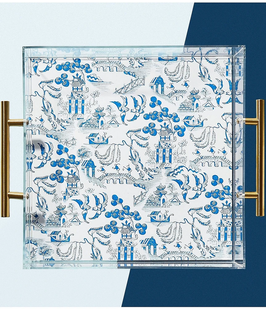 Tart by Taylor Chinoiserie Large Acrylic Tray