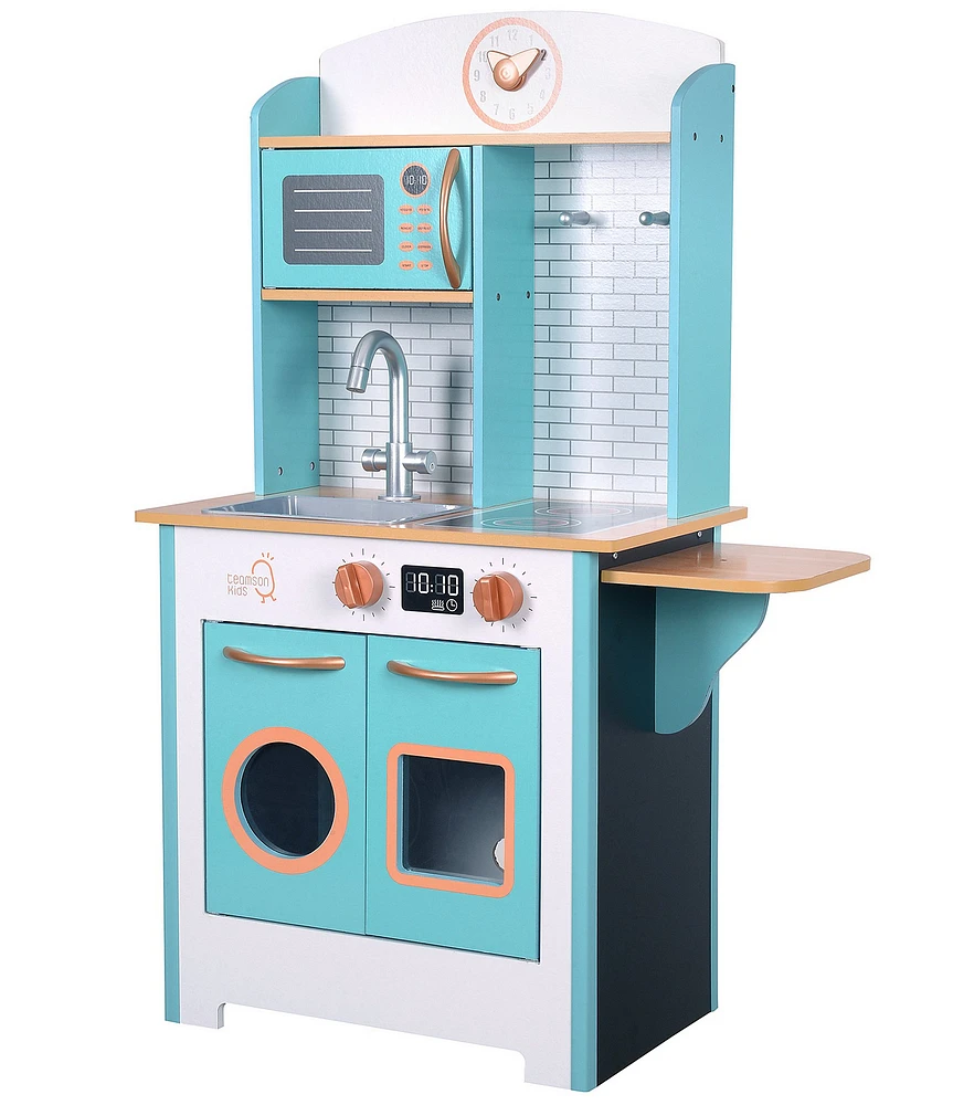 Teamson Kids Little Chef Santos Retro Playset Kitchen & 7 Accessories