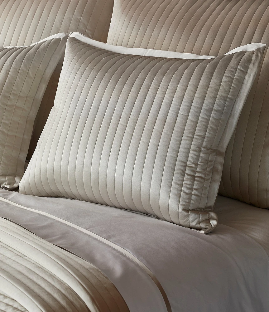 The Art of Home from Ann Gish Charmeuse Channel Quilt Pillow