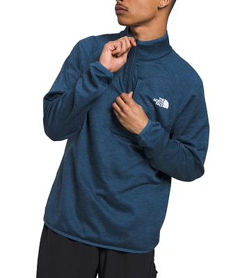 The North Face Canyonlands Long Sleeve Half-Zip Heathered Fleece Pullover