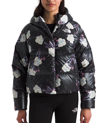 The North Face Little/Big Girls Floral North Down Hooded Ski Jacket
