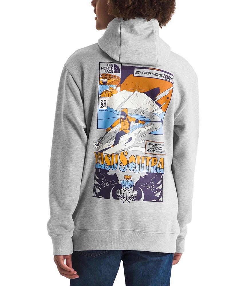 The North Face Little/Big Kids Long Sleeve Graphic Fleece Pullover Hoodie