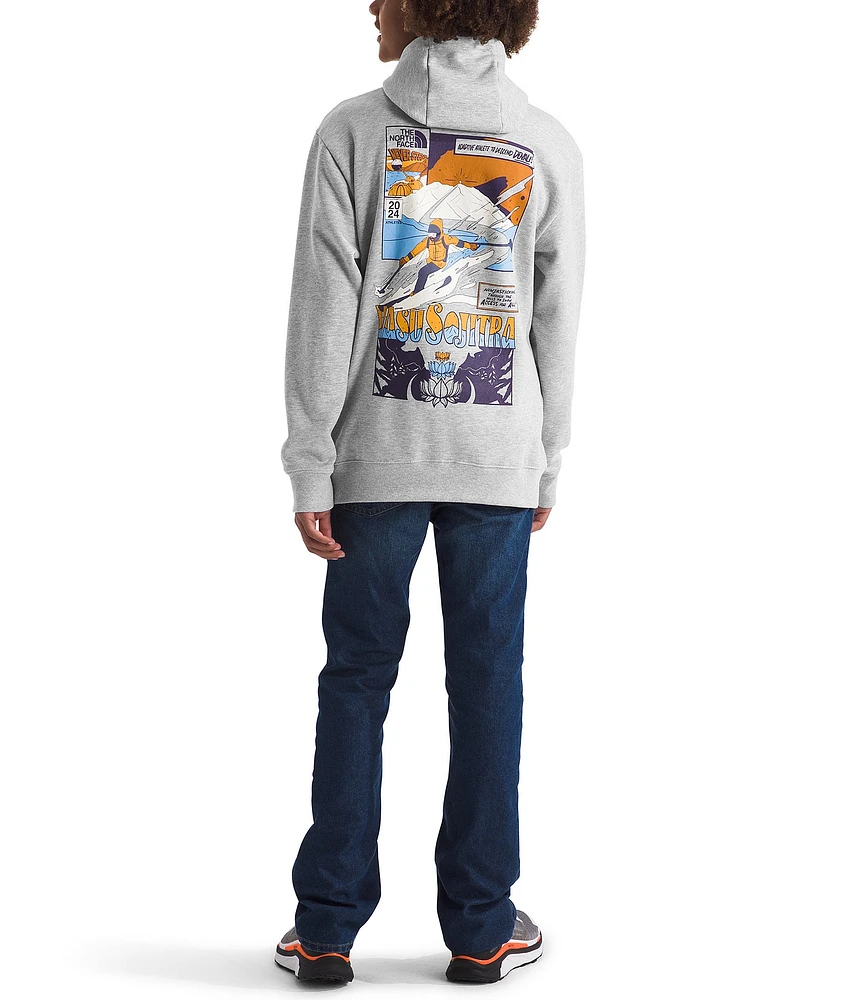 The North Face Little/Big Kids Long Sleeve Graphic Fleece Pullover Hoodie