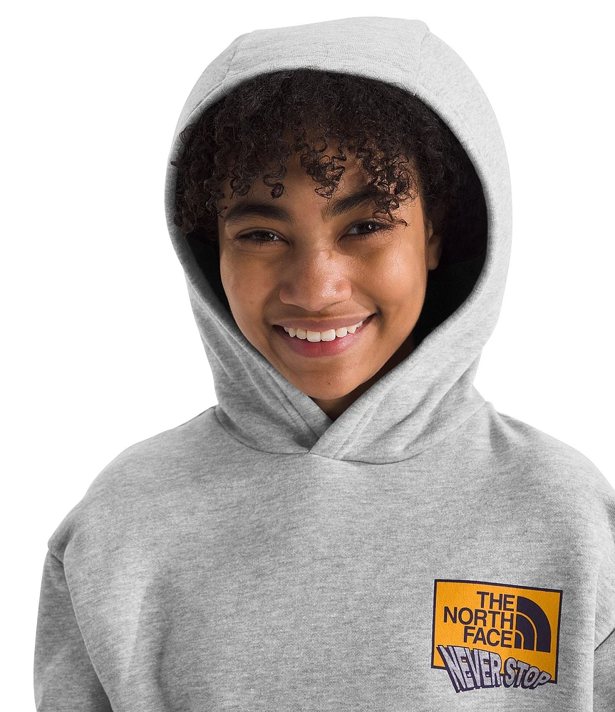 The North Face Little/Big Kids Long Sleeve Graphic Fleece Pullover Hoodie