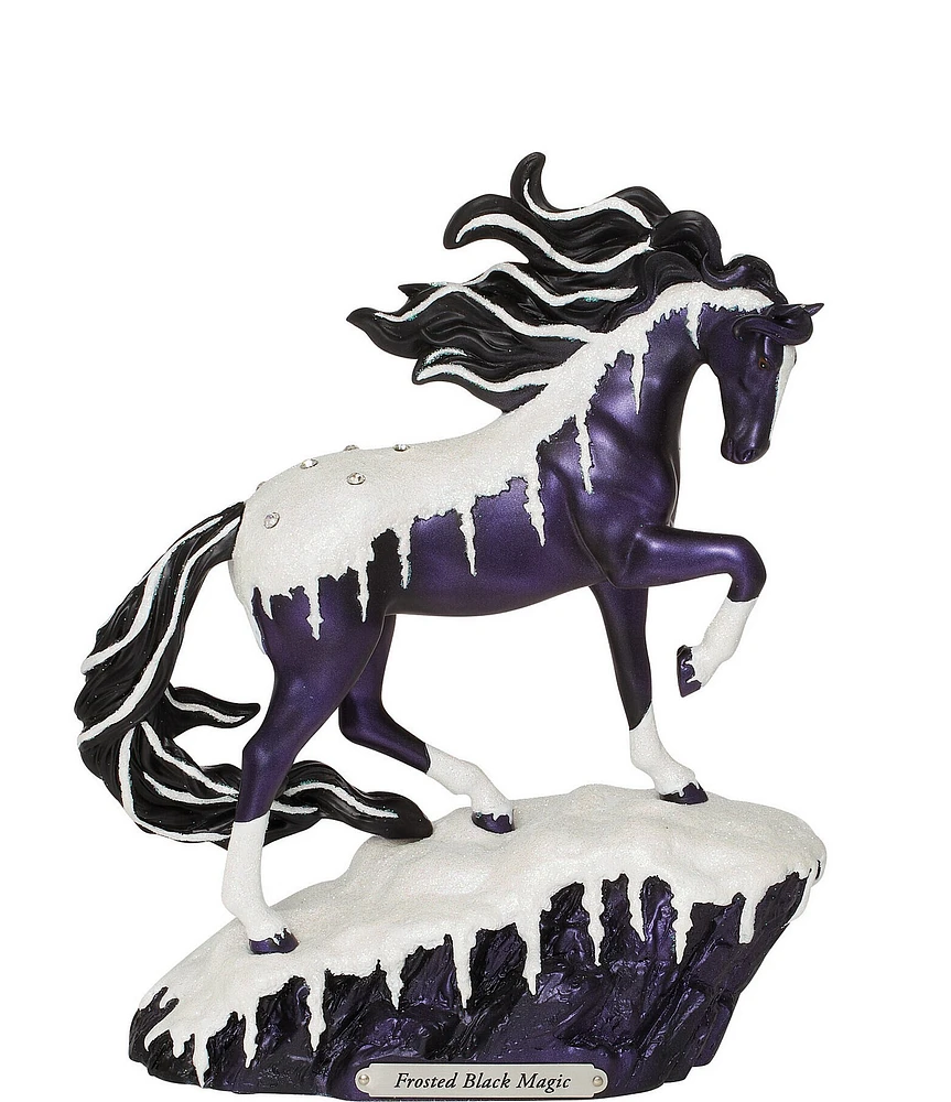 The Trail of Painted Ponies Frosted Black Magic Figurine