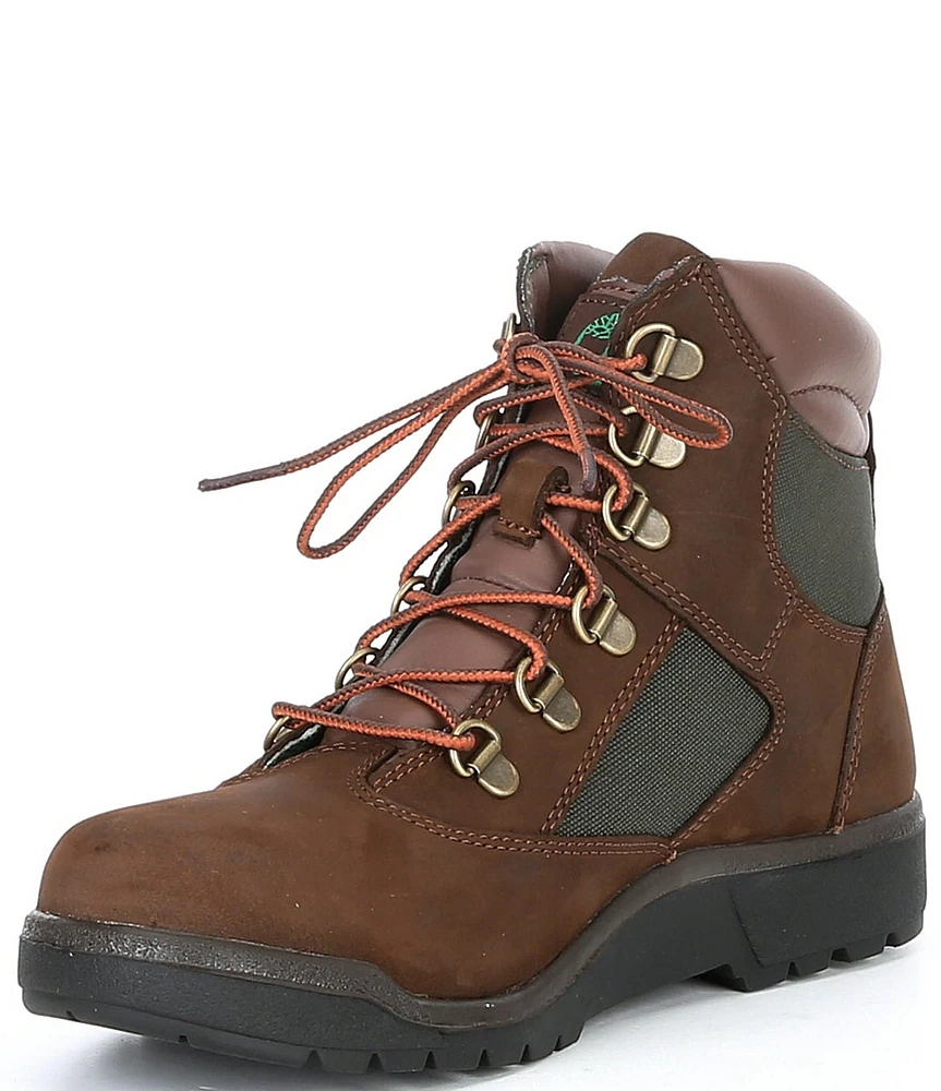 Timberland Boys' 6#double; Field Nubuck Leather Lace Up Boots (Youth)