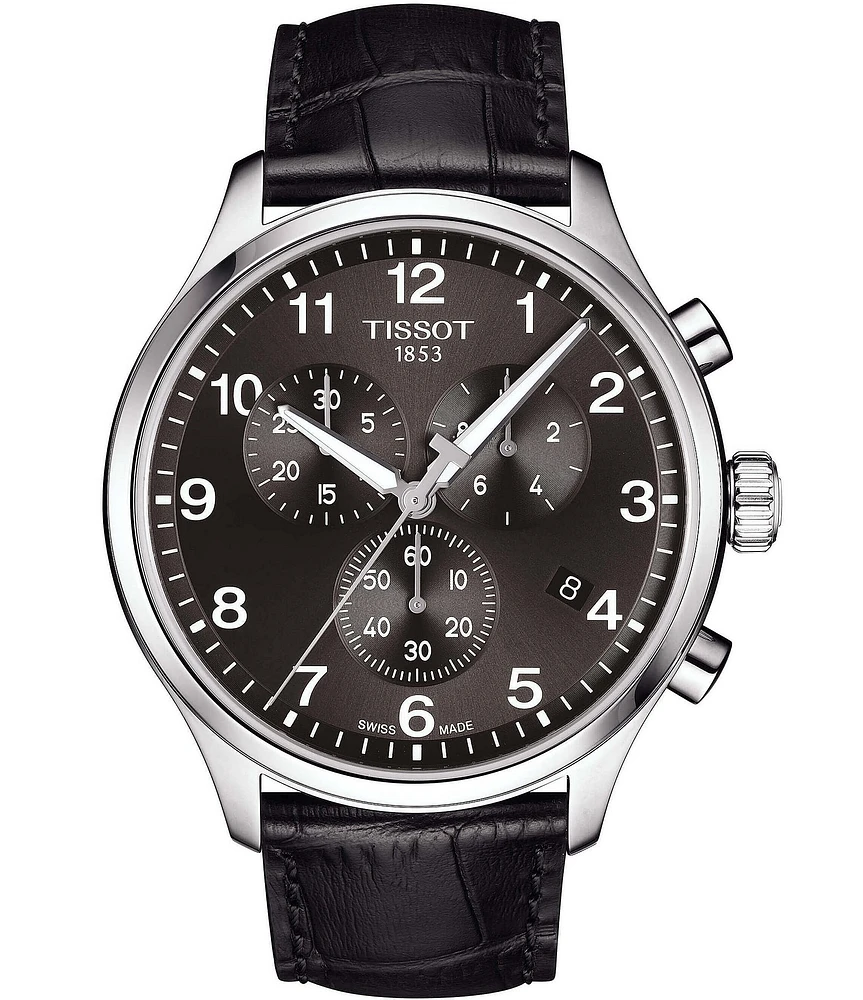 Tissot Chrono XL Classic Black Leather Watch