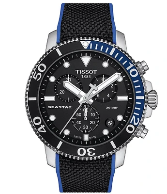 Tissot Men's Seastar 1000 Quartz Chronograph Grey Strap Watch
