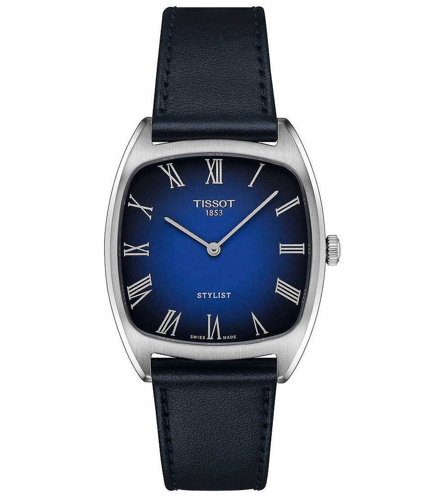 Tissot Men's Stylist Quartz Analog Leather Strap Watch