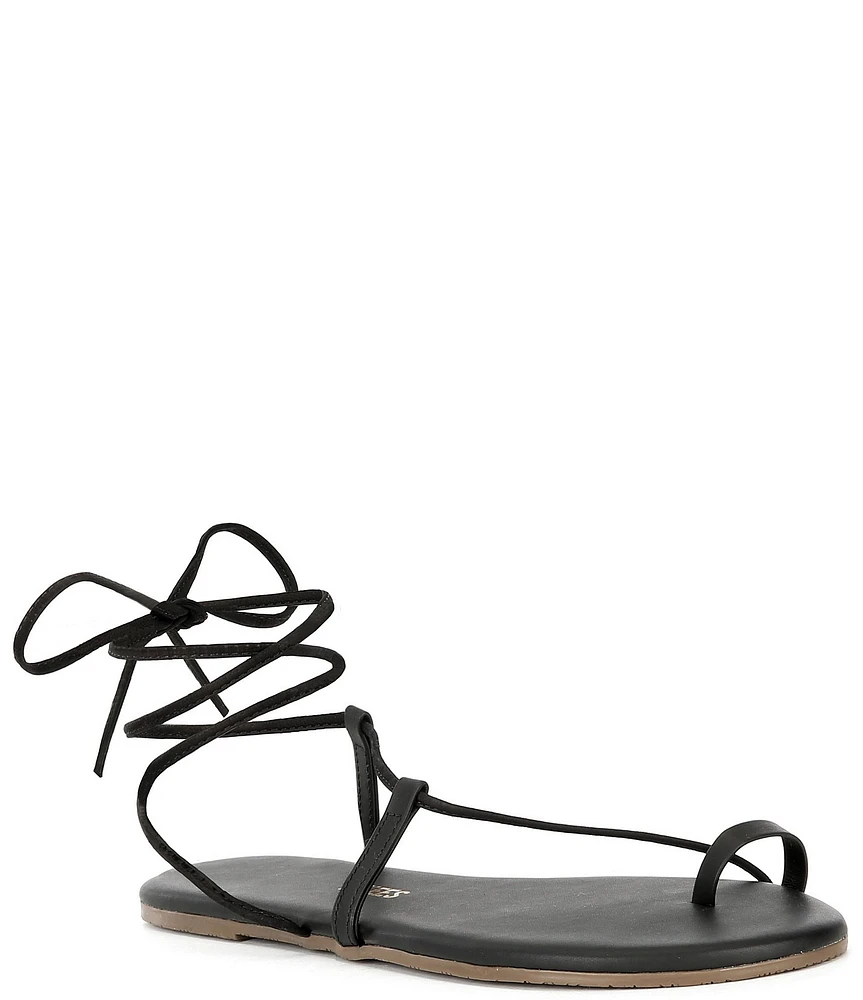 TKEES Jo Suede Ankle Strap Sandals