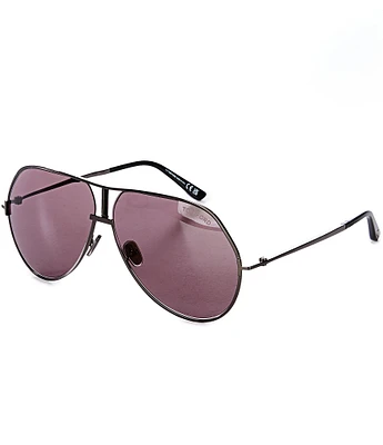 TOM FORD Unisex Rickie 63mm Aviator Sunglasses